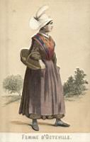 1850, costume feminin de Basse-Normandie, Femme d'Octeville.jpg